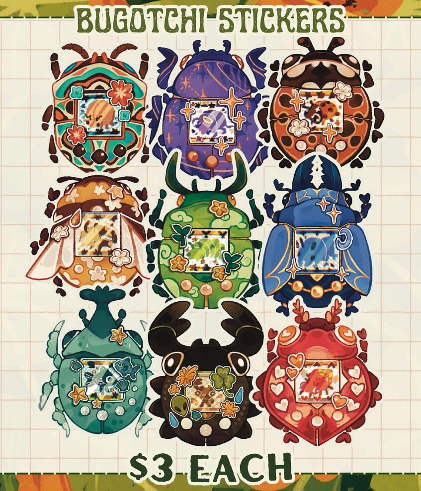Bugotchi Sticker Series